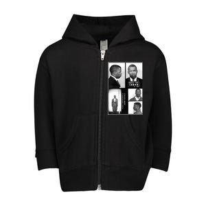 John Lewis Mug Shots Civil Rights Leader Toddler Zip Fleece Hoodie