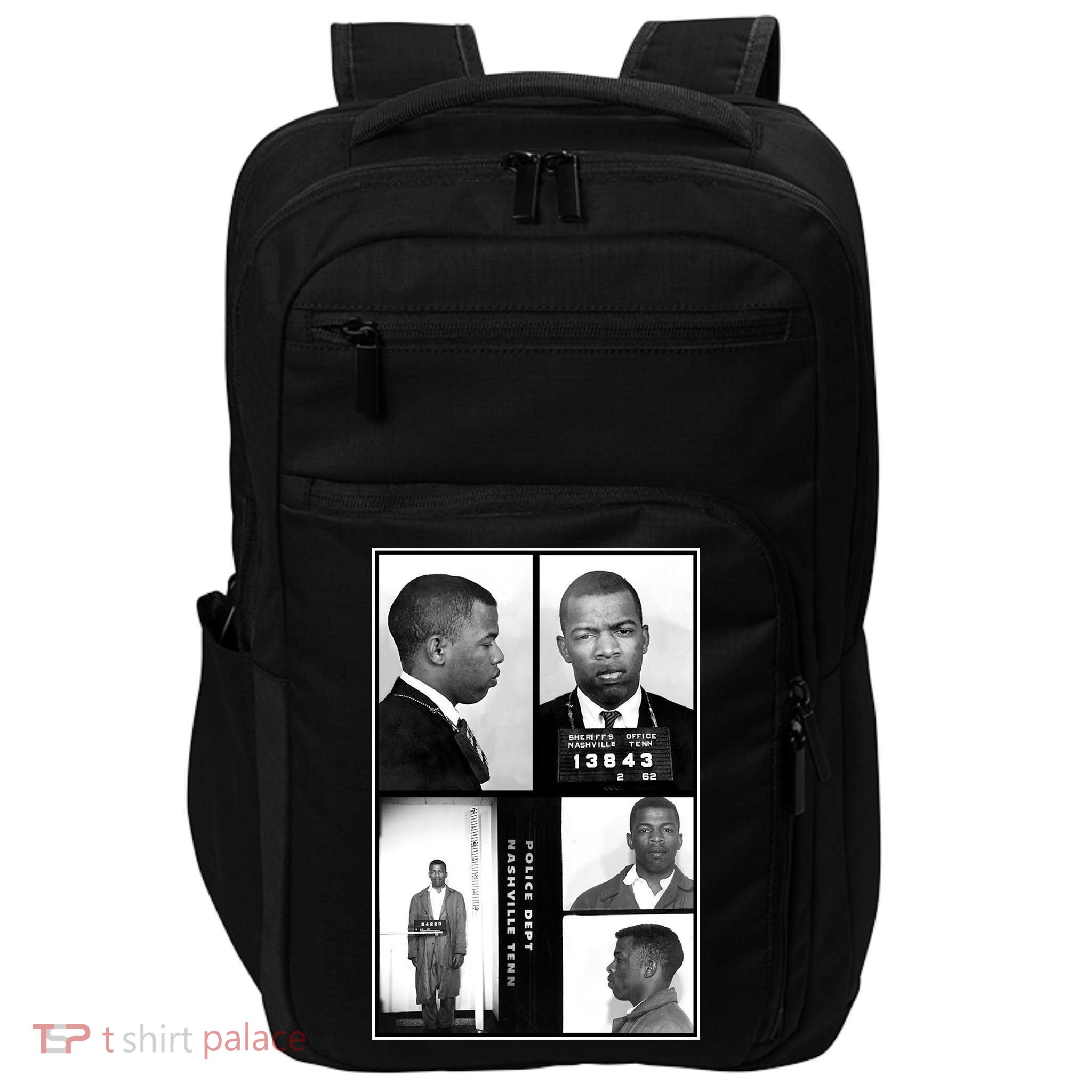 John Lewis Mug Shots Civil Rights Leader Impact Tech Backpack
