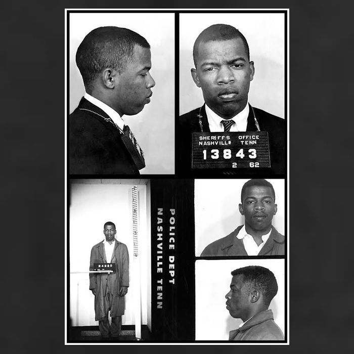 John Lewis Mug Shots Civil Rights Leader Beanie