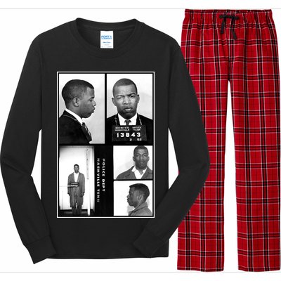 John Lewis Mug Shots Civil Rights Leader Long Sleeve Pajama Set