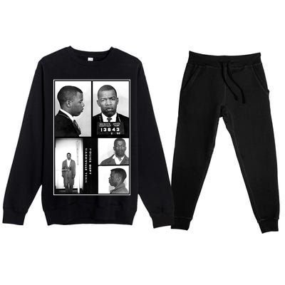 John Lewis Mug Shots Civil Rights Leader Premium Crewneck Sweatsuit Set