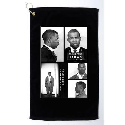 John Lewis Mug Shots Civil Rights Leader Golf Towel