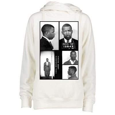 John Lewis Mug Shots Civil Rights Leader Womens Funnel Neck Pullover Hood