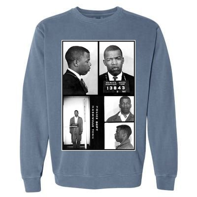 John Lewis Mug Shots Civil Rights Leader Garment-Dyed Sweatshirt