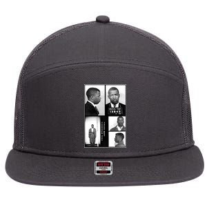 John Lewis Mug Shots Civil Rights Leader 7 Panel Mesh Trucker Snapback Hat