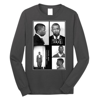 John Lewis Mug Shots Civil Rights Leader Long Sleeve Shirt