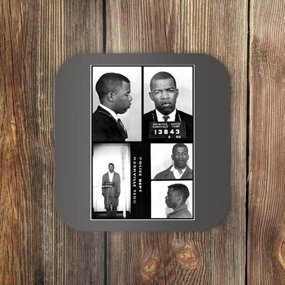 John Lewis Mug Shots Civil Rights Leader Coaster