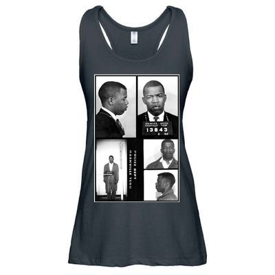 John Lewis Mug Shots Civil Rights Leader Ladies Essential Flowy Tank