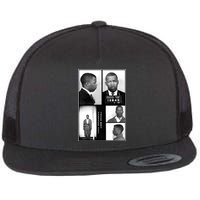 John Lewis Mug Shots Civil Rights Leader Flat Bill Trucker Hat