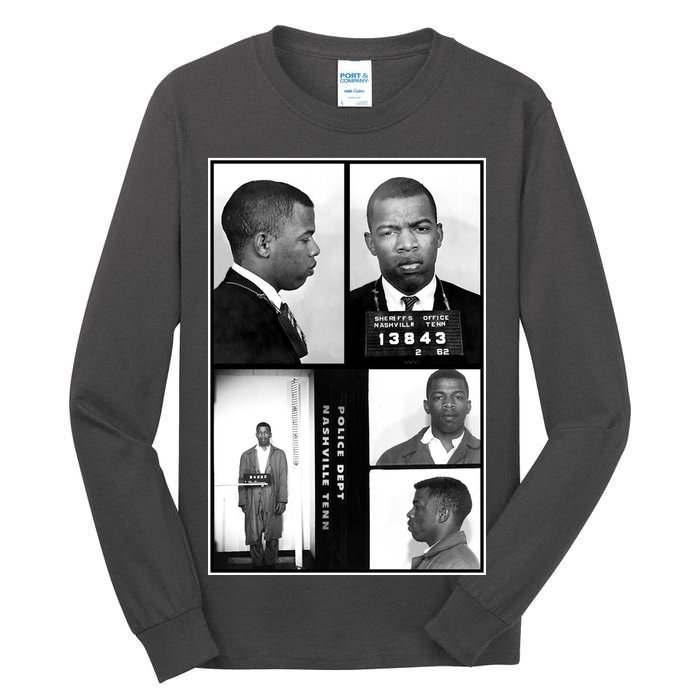 John Lewis Mug Shots Civil Rights Leader Tall Long Sleeve T-Shirt