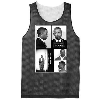 John Lewis Mug Shots Civil Rights Leader Mesh Reversible Basketball Jersey Tank