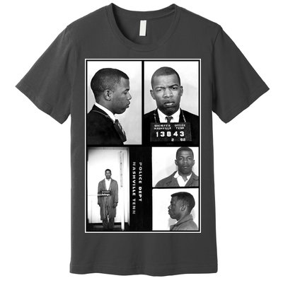 John Lewis Mug Shots Civil Rights Leader Premium T-Shirt