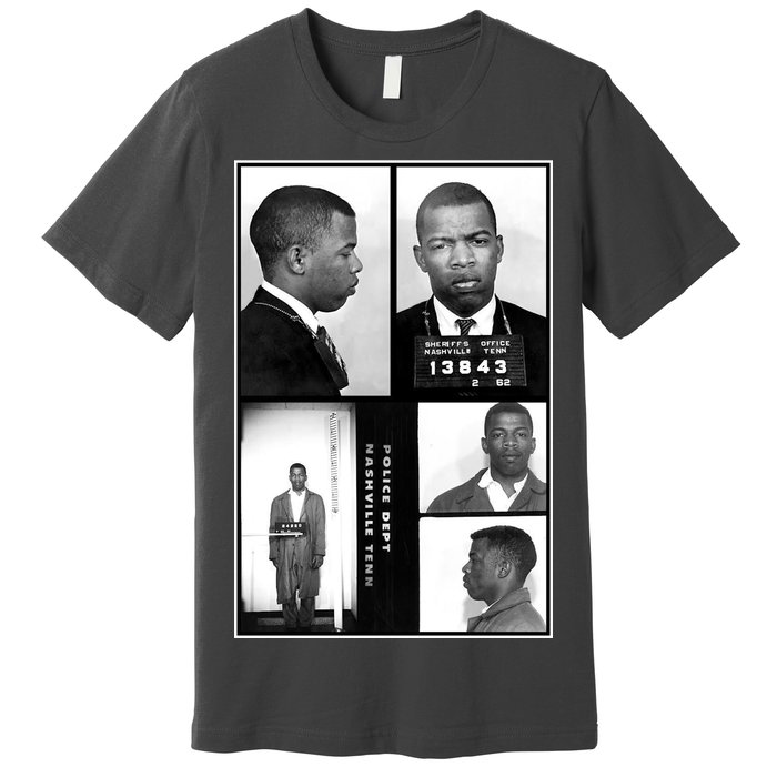 John Lewis Mug Shots Civil Rights Leader Premium T-Shirt