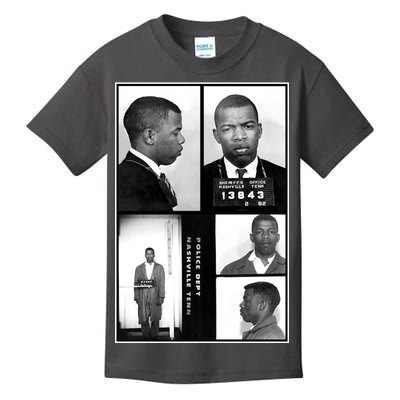 John Lewis Mug Shots Civil Rights Leader Kids T-Shirt