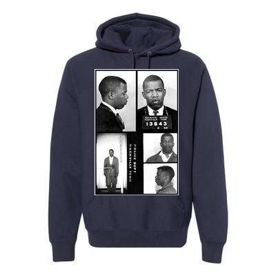 John Lewis Mug Shots Civil Rights Leader Premium Hoodie