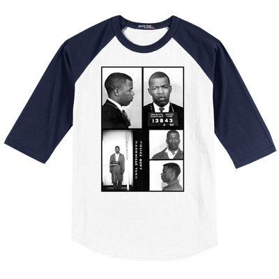 John Lewis Mug Shots Civil Rights Leader Baseball Sleeve Shirt