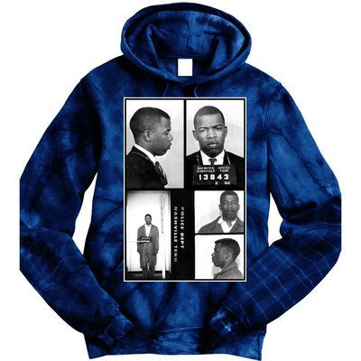 John Lewis Mug Shots Civil Rights Leader Tie Dye Hoodie