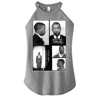 John Lewis Mug Shots Civil Rights Leader Women's Perfect Tri Rocker Tank