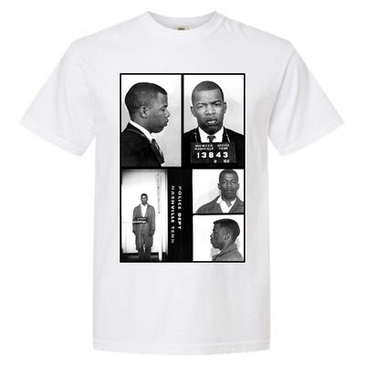 John Lewis Mug Shots Civil Rights Leader Garment-Dyed Heavyweight T-Shirt