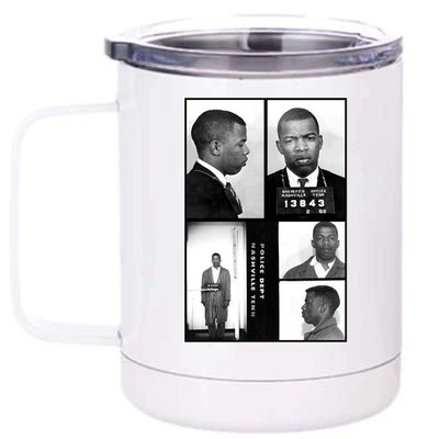 John Lewis Mug Shots Civil Rights Leader 12 oz Stainless Steel Tumbler Cup