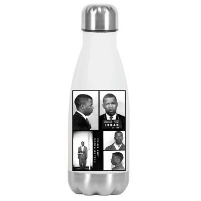 John Lewis Mug Shots Civil Rights Leader Stainless Steel Insulated Water Bottle