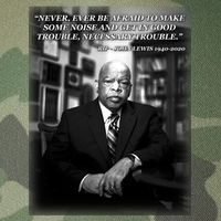 John Lewis Portrait Quote 1940-2020 Tribute Legacy Tie Dye Trucker Hat