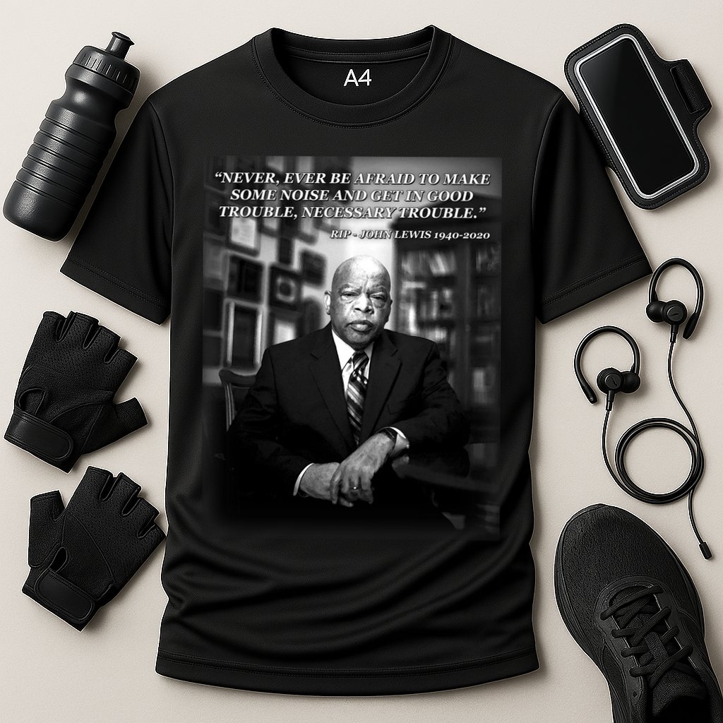 John Lewis Portrait Quote 1940-2020 Tribute Performance Shirt