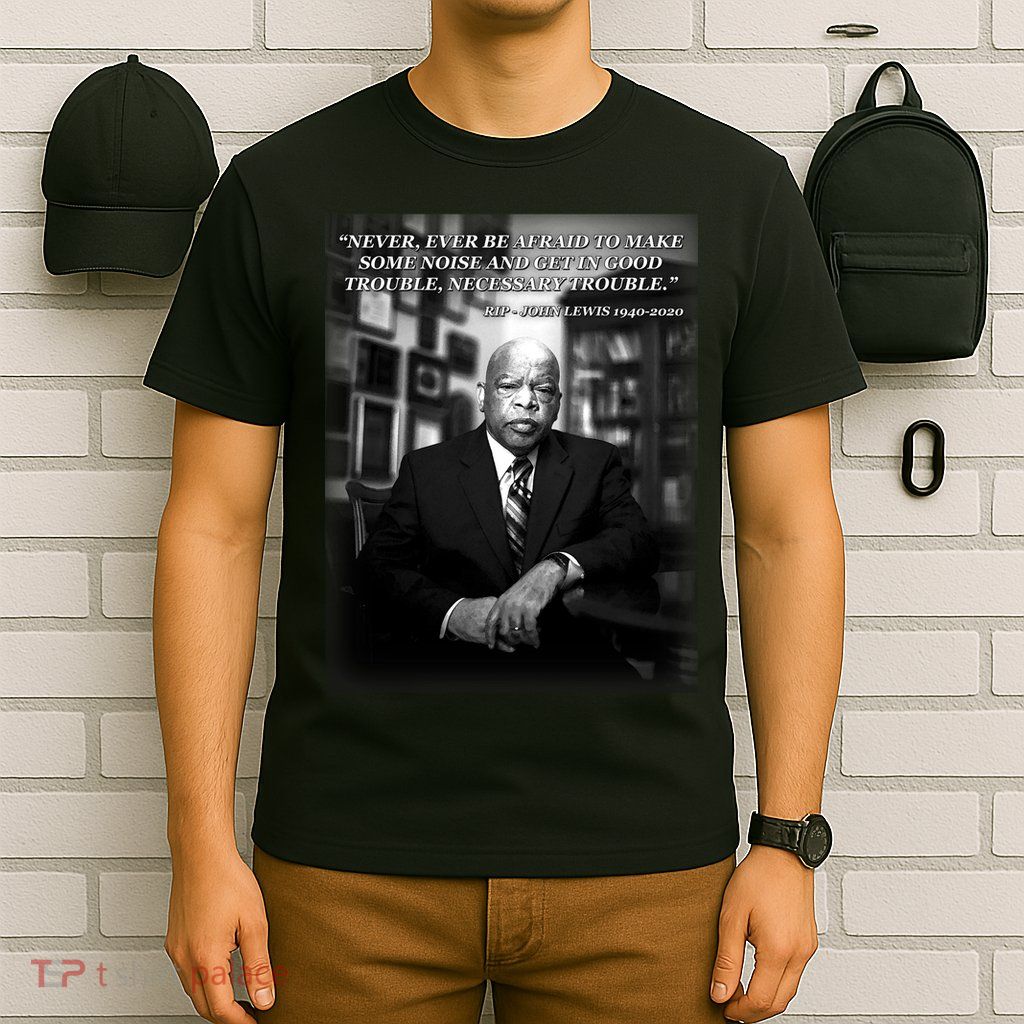 John Lewis Portrait Quote 1940-2020 Tribute T-Shirt