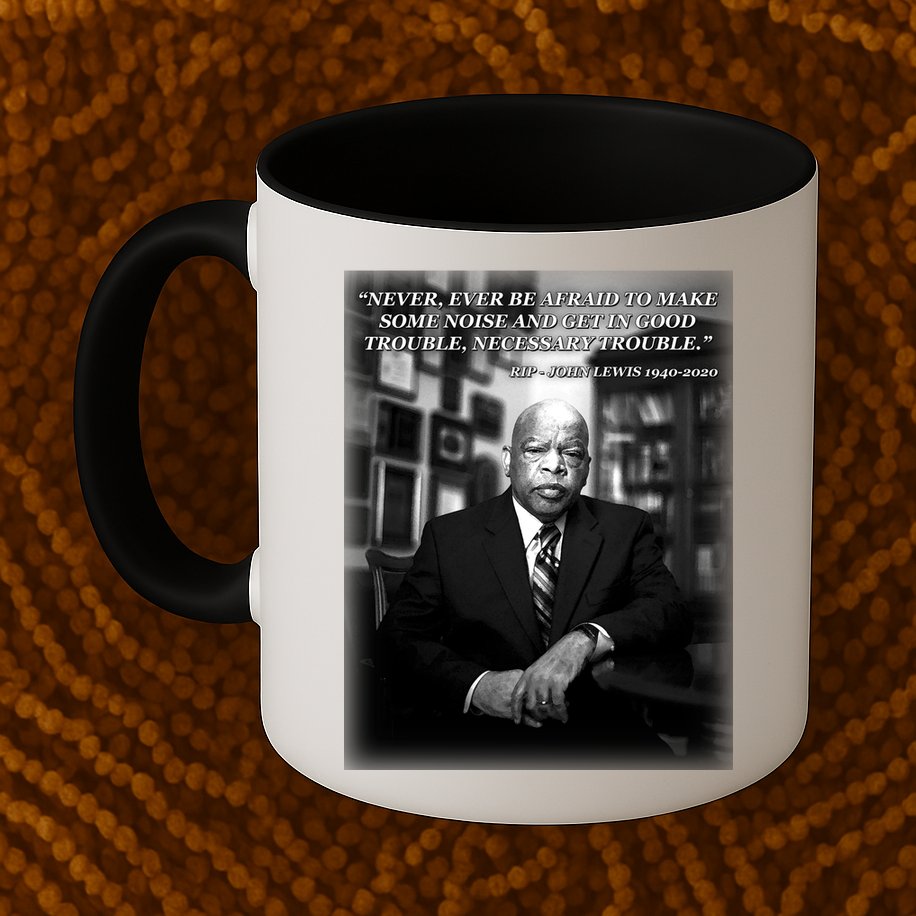John Lewis Portrait Quote 1940-2020 Tribute Mug