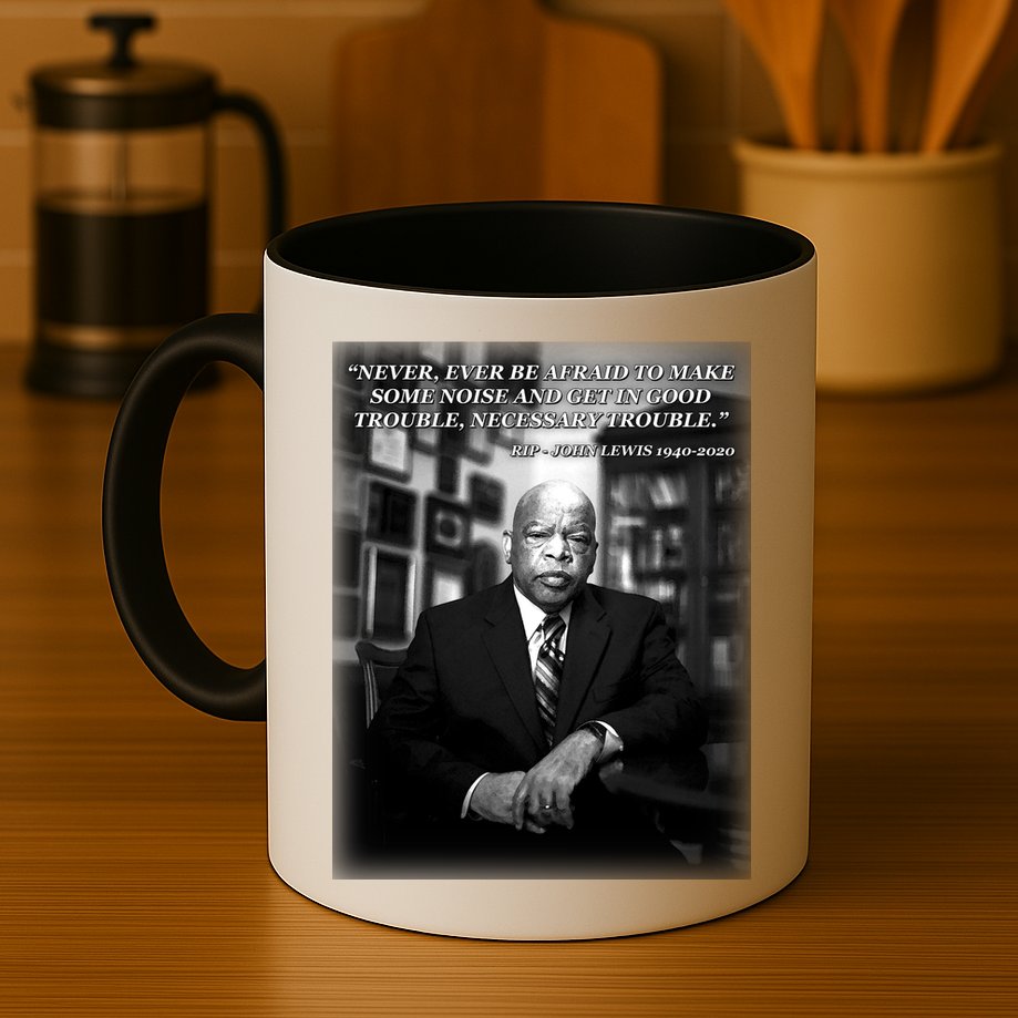 John Lewis Portrait Quote 1940-2020 Tribute Mug