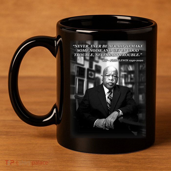 John Lewis Portrait Quote 1940-2020 Tribute 11oz C Handle Ceramic Mug