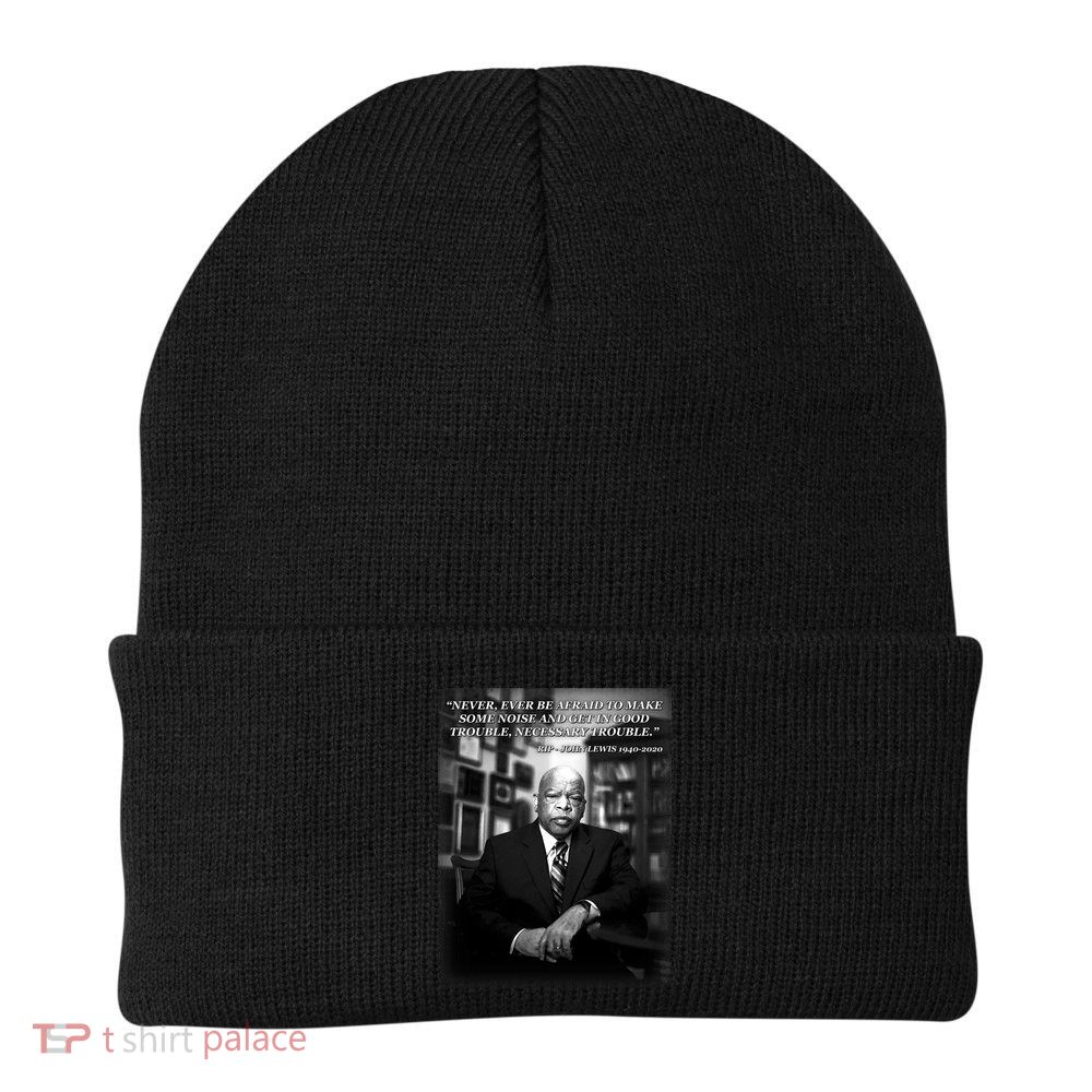 John Lewis Portrait Quote 1940-2020 Tribute Knit Cap Winter Beanie