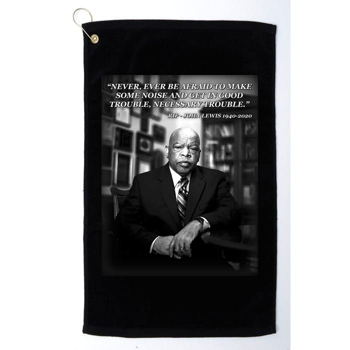 John Lewis Portrait Quote 1940-2020 Tribute Golf Towel