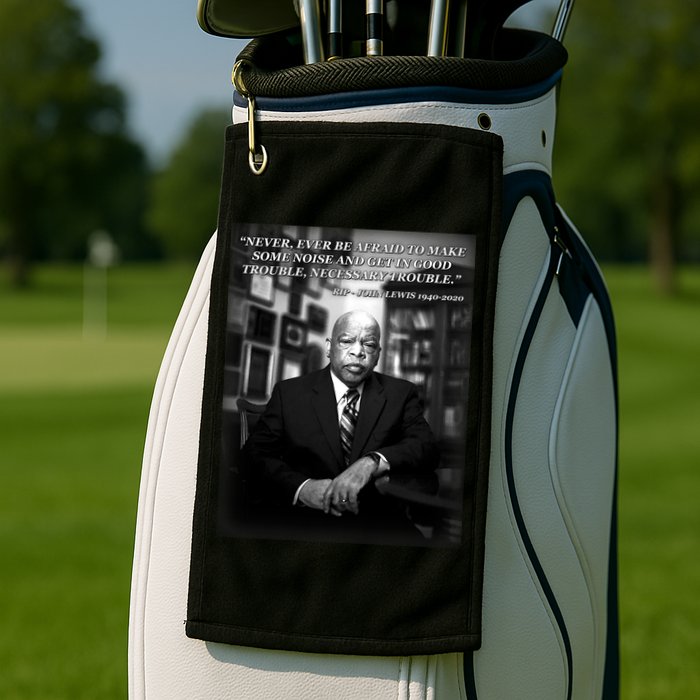 John Lewis Portrait Quote 1940-2020 Tribute Golf Towel