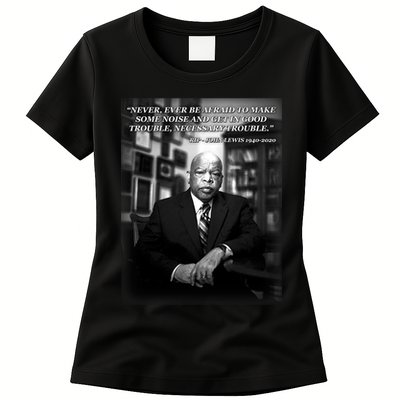 John Lewis Portrait Quote 1940-2020 Tribute Womens T-Shirt