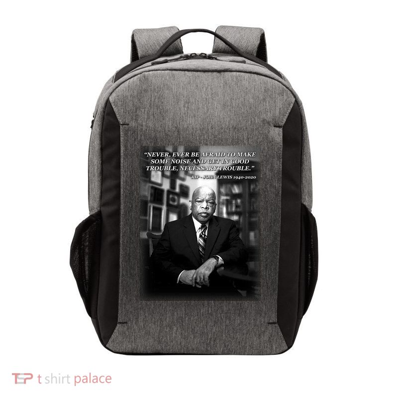John Lewis Portrait Quote 1940-2020 Tribute Vector Backpack
