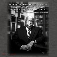 John Lewis Portrait Quote 1940-2020 Tribute Vector Backpack