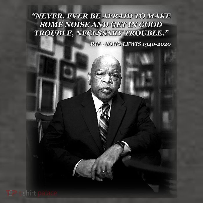 John Lewis Portrait Quote 1940-2020 Tribute Vector Backpack