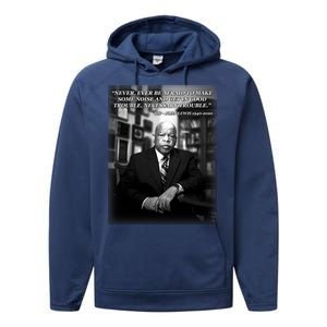 John Lewis Portrait Quote 1940-2020 Tribute Performance Fleece Hoodie