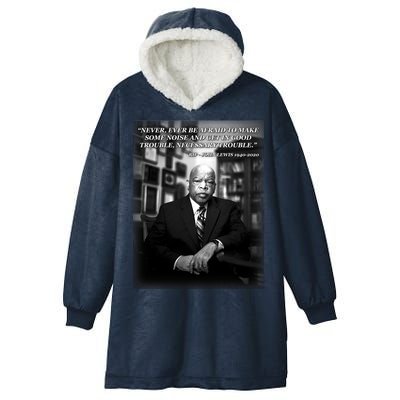 John Lewis Portrait Quote 1940-2020 Tribute Hooded Wearable Blanket