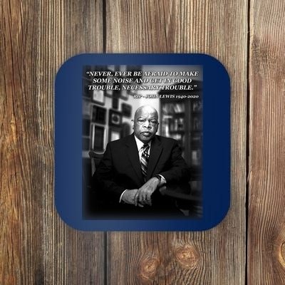 John Lewis Portrait Quote 1940-2020 Tribute Coaster