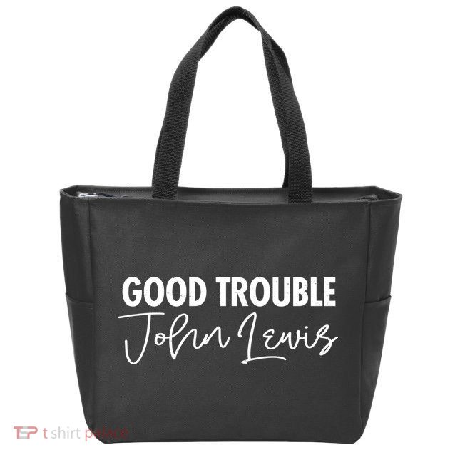 John Lewis Signature Tribute Good Trouble Zip Tote Bag