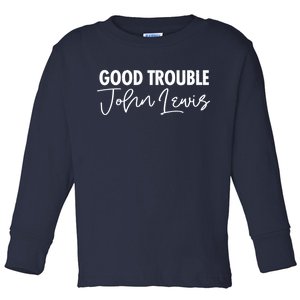 John Lewis Signature Tribute Good Trouble Toddler Long Sleeve Shirt