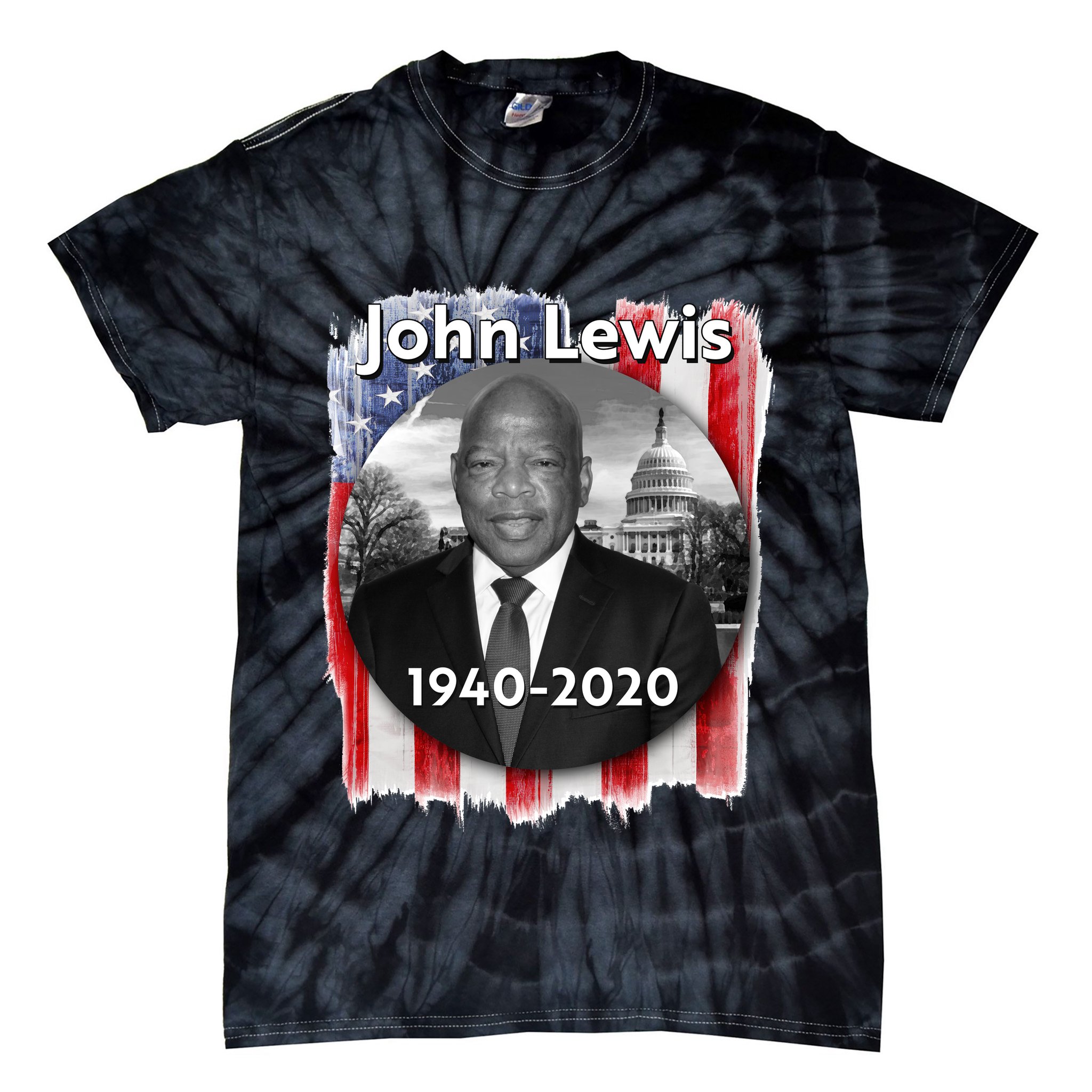 John Lewis Tribute Tie-Dye T-Shirt