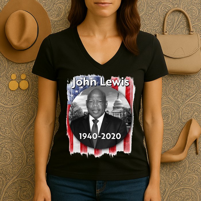 John Lewis Tribute Women's V-Neck T-Shirt