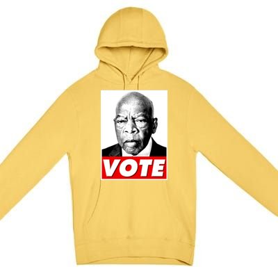 John Lewis Tribute Vote Poster Premium Pullover Hoodie