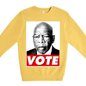 John Lewis Tribute Vote Poster Premium Crewneck Sweatshirt