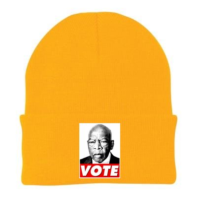 John Lewis Tribute Vote Poster Knit Cap Winter Beanie