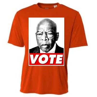 John Lewis Tribute Vote Poster Cooling Performance Crew T-Shirt