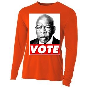 John Lewis Tribute Vote Poster Cooling Performance Long Sleeve Crew